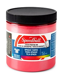 Encre de sérigraphie opaque pour tissu Raspberry Speedball 236 ml
