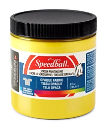 Encre de sérigraphie opaque pour tissu Citrine Speedball 236 ml