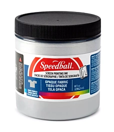 Encre de sérigraphie opaque pour tissu Silver Speedball 236 ml