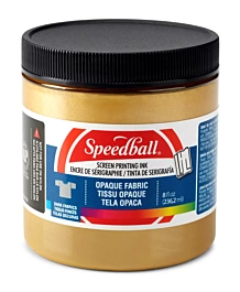 Encre de sérigraphie opaque pour tissu Gold Speedball 236 ml