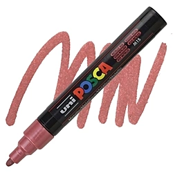 Rotulador Uni Posca PC5M Rojo Metálico