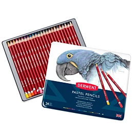 24 pieces Pastel Derwent Metallic Box