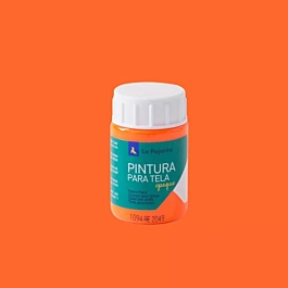 La Pajarita Opaque Fabric Paint Neon Orange 35ml