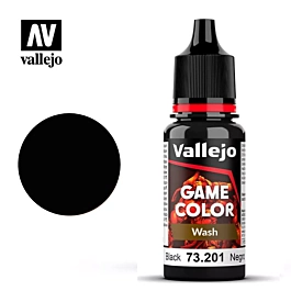 Pintura modelismo 201 Negro Game Color Wash Vallejo 17ml