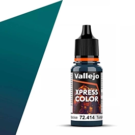 Pintura modelismo 414 Turquesa Caribe Xpress Color Vallejo 17-18ml