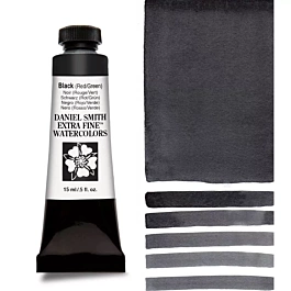 Extrafine Watercolor Jane's Black (red/green) Daniel Smith tube 15ml