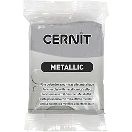 Arcilla polimérica Cernit Metalic Plateado 56g