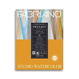 Fabriano 20H Hot Press Satin Watercolor Pad 28x36cm 200g/m²