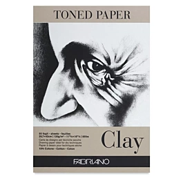 Toned Paper Clay Pad A4 120g/m² Fabriano