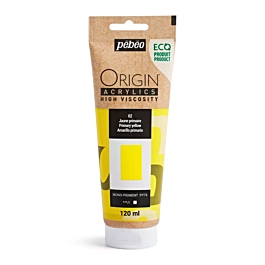 Acrílico amarillo primario 02 ecológico Origin Pebeo 120ml