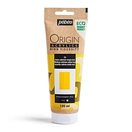 Acrílico amarillo cadmio medio 03 ecológico Origin Pebeo 120ml