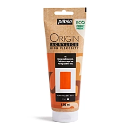 Acrílico naranja cadmio imitación 05 ecológico Origin Pebeo 120ml