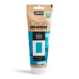 Acrílico azul turquesa 21 ecológico Origin Pebeo 120ml