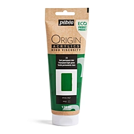 Acrílico verde permanente claro 23 ecológico Origin Pebeo 120ml