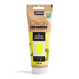 Acrílico amarillo fluorescente 46 ecológico Origin Pebeo 120ml