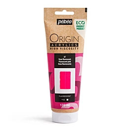 Acrílico rosa fluorescente 47 ecológico Origin Pebeo 120ml