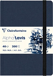 Clairefontaine Alpha Lavis Notitzbuch 10 x 15 cm