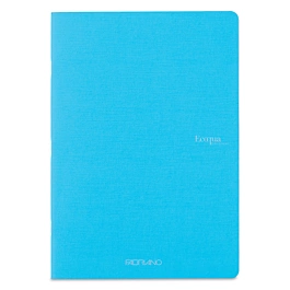 Carnet turquoise à lignes EcoQua Original Fabriano, format A4, 90 g/m²