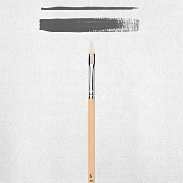 Pincel Cerda Plano Mango Largo Serie 200 Rembrandt Nº6