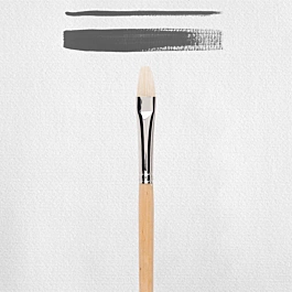 Pincel Cerda Plano Mango Largo Serie 200 Rembrandt Nº16