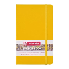 Cuaderno Sketch Book Amarillo Dorado ArtCreation 140g/m² 13x21cm