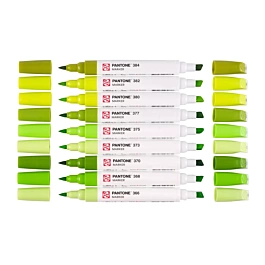 SUPER OFERTA **60%** Set 9 rotuladores Green Yellow Talens Pantone