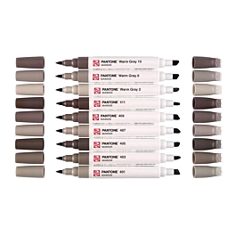 SUPER OFERTA **60%** Set 9 rotuladores Warm Gray Talens Pantone