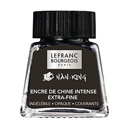 Lefranc &  Bourgeois Nan-King Tusche Schwarz 14ml 
