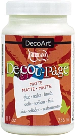 Americana Decou-Page Matt DecoArt Sealant Glue 236ml