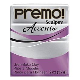 Srebrna glinka do pieczenia Accents Sculpey Premo 57g