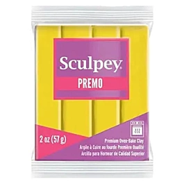 Arcilla para hornear Amarillo Cadmio Sculpey Premo 57g