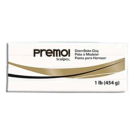 Barro para levedar Branco Sculpey Premo 454g