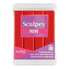 Arcilla para hornear Rojo Cadmio Sculpey Premo 57g