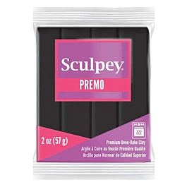 Arcilla para hornear Negro Sculpey Premo 57g