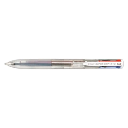 Bolígrafo de 4 colores Super Grip G4 M Transparente Pilot 1,0mm