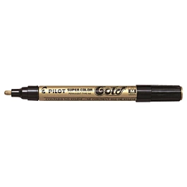 Pilot Super Colour Gold M Permanent Marker, 4.5 mm