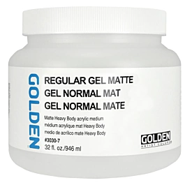 Medium acrílico regular gel matte Golden 946ml