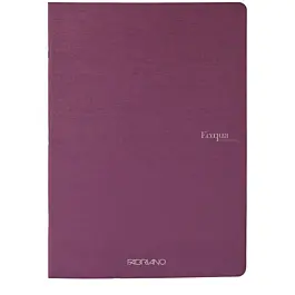Carnet uni couleur cerise EcoQua Original Fabriano, format A5, 90 g/m²
