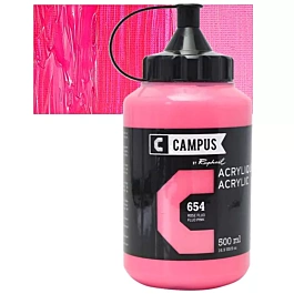 Campus Acrylic Paint, 500ml, Neon Pink