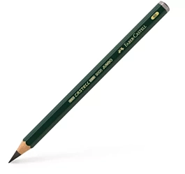 Lápiz Grafito 6B Jumbo Castell 9000 Faber-Castell