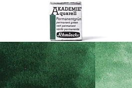 Acquerello godet medio 553 Verde permanente Akademie Schmincke