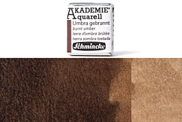 Acquerello godet medio 664 Terra d'ombra bruciata Akademie Schmincke