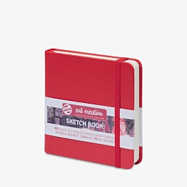 Cuaderno Sketch Book Rojo ArtCreation 140g/m² 12x12cm