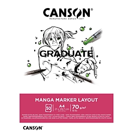 Blok Klejony Graduate Manga Marker Canson A4 70g/m²