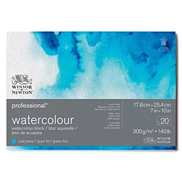 Winsor & Newton Professional Watercolour Block Feinkörnig 17,8x25,4cm 300gr
