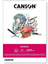 Blok Graduate Manga Canson klejony A3 200g/m²