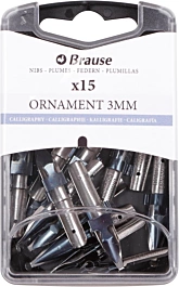 Caja 15 Plumillas Redondas Ornament Iserlohn Brause 3mm