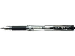 Bolígrafo de Gel Signo Broad Negro Uni-Ball 0,7mm