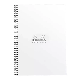 Notizbuch Spiralbuch Weiß Rhodia Grid Grid A4+