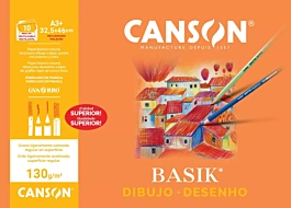 Minipack 10 Papeles Dibujo Basik Recuadro Canson A3+ 130g/m²